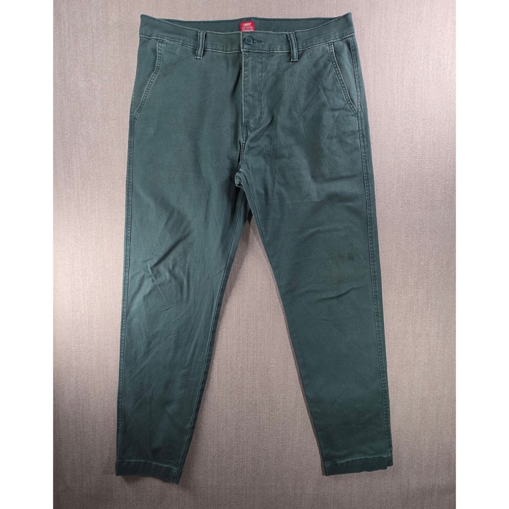 Levi's XX Chino Pants Mens 34 Green Standard Taper Casual Trousers